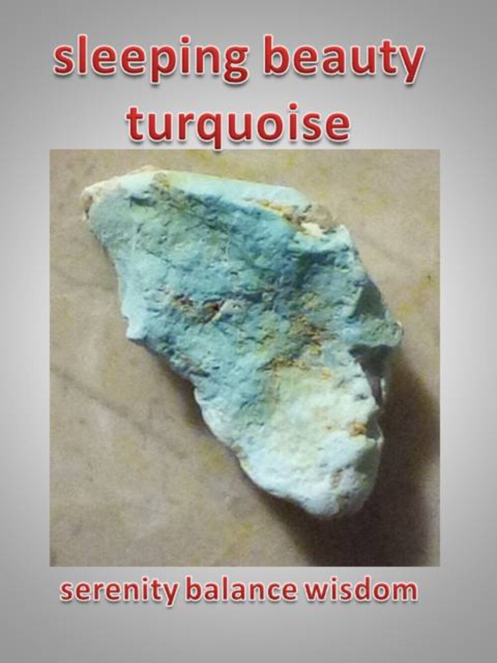#2 Sleeping Beauty turquoise nugget rock stone chunk  wisdom : balance